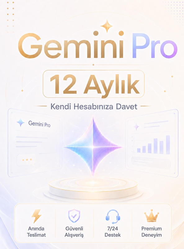 Google AI Pro Gemini 12 Aylık