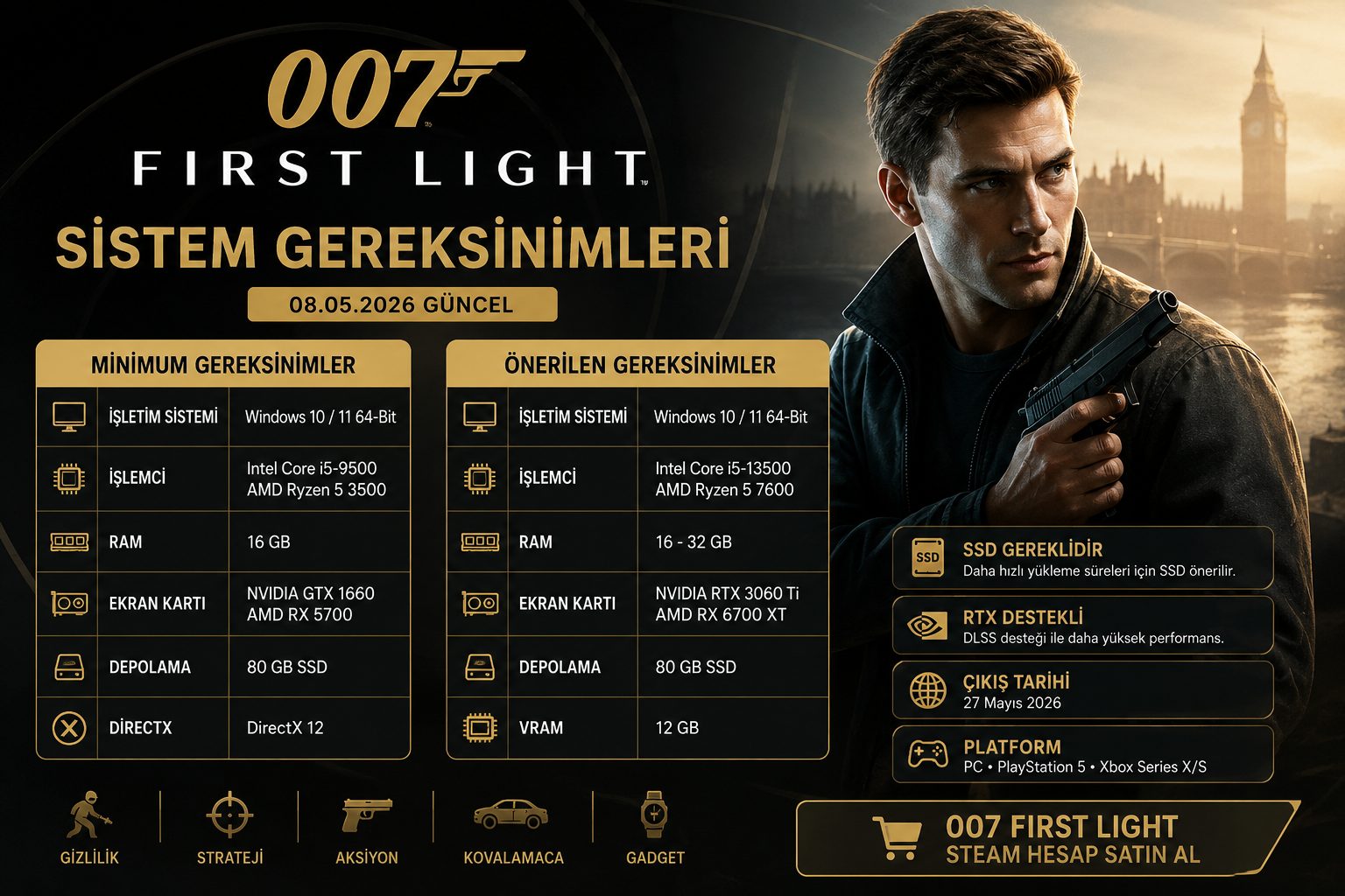 007 First Light Sistem Gereksinimleri